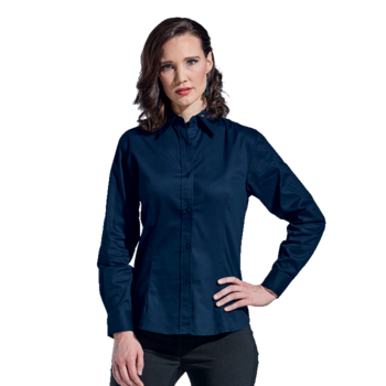 Brushed Cotton Twill Blouse Long Sleeve Ladies