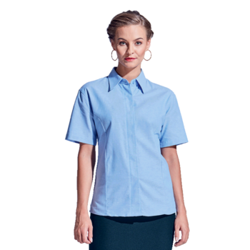 Oxford Blouse Short Sleeve Ladies