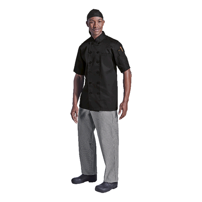 Savona Short Sleeve Chef Jacket Mens