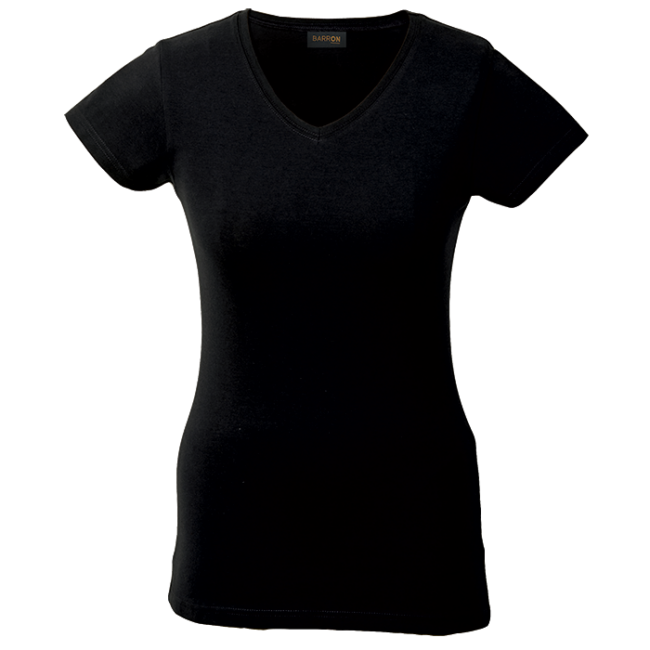 170g Slim Fit V-Neck T-Shirt Ladies - Image 2