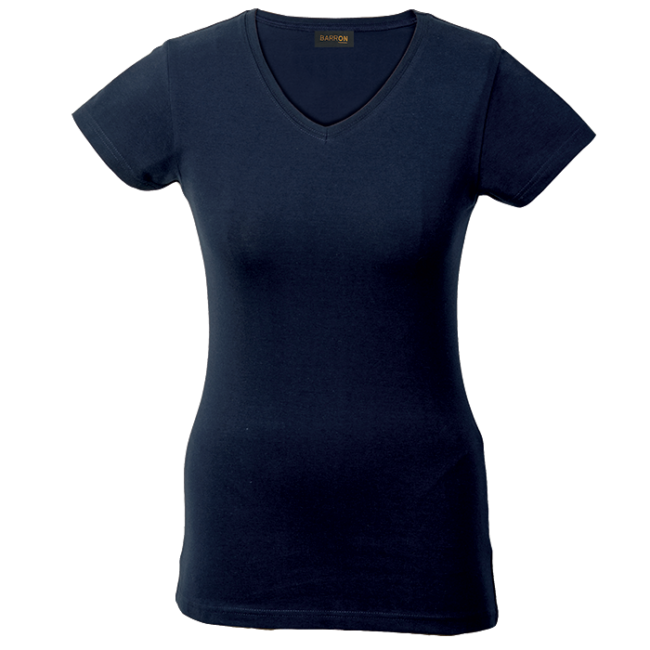 170g Slim Fit V-Neck T-Shirt Ladies - Image 4