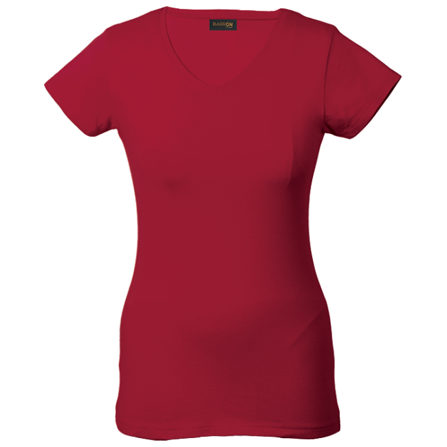 170g Slim Fit V-Neck T-Shirt Ladies - Image 5